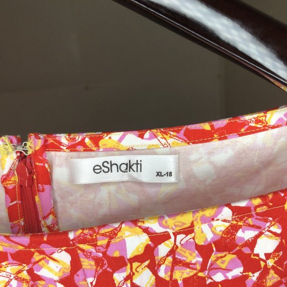 Eshakti shift shirt dress boat neck pin-up retro - Picture 3 of 8